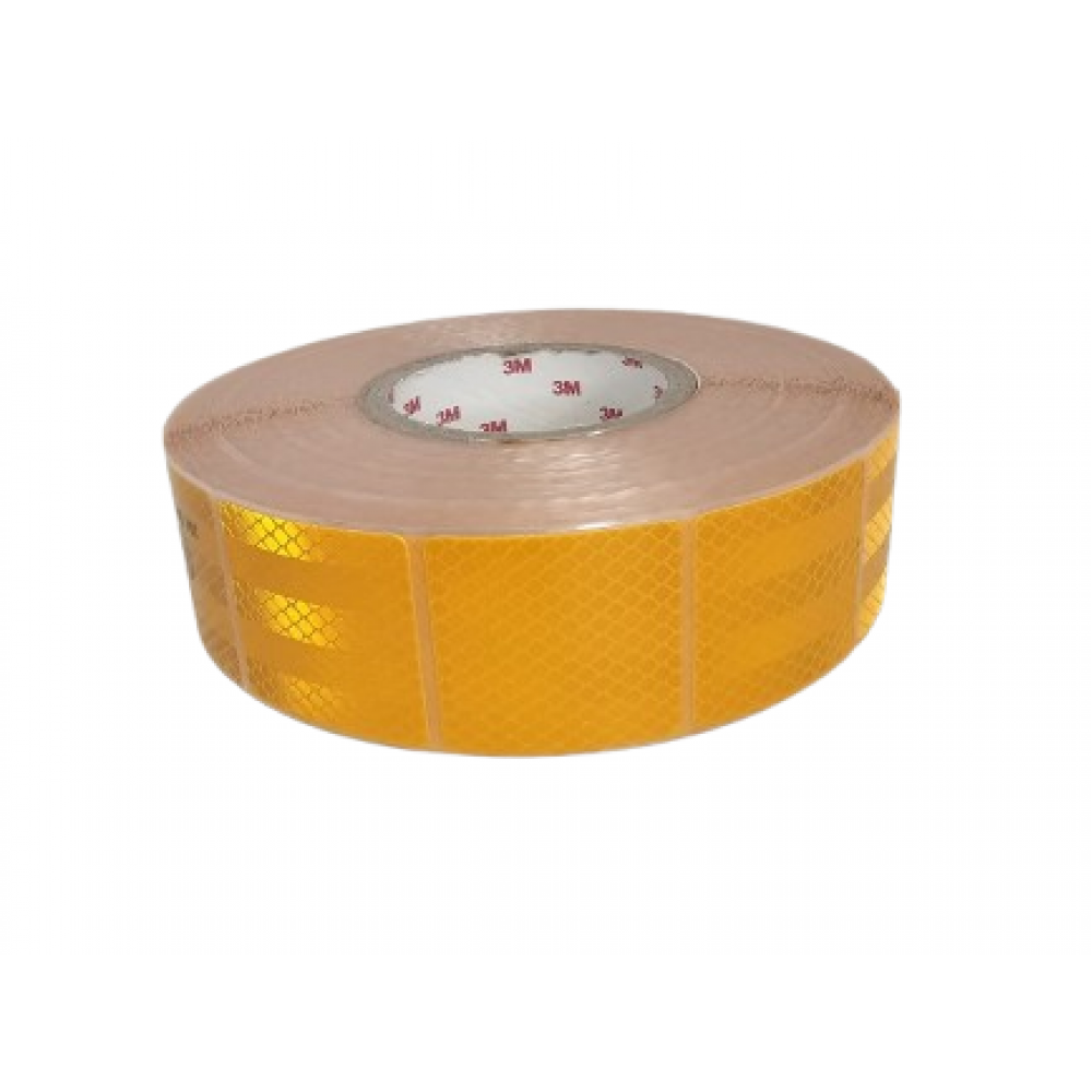 Banda reflectorizanta intrerupta galbena 3 M