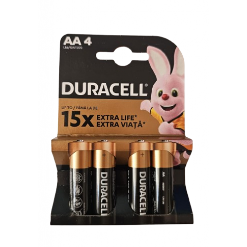 Set 4 baterii Duracell R6 Extra Life