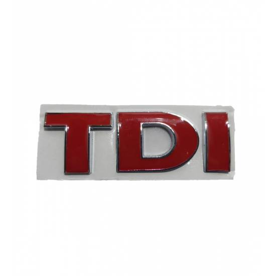 EMBLEMA STICKER, VW TDI, ROSU FULL EMBLEMA STICKER, VW TDI, ROSU FULL