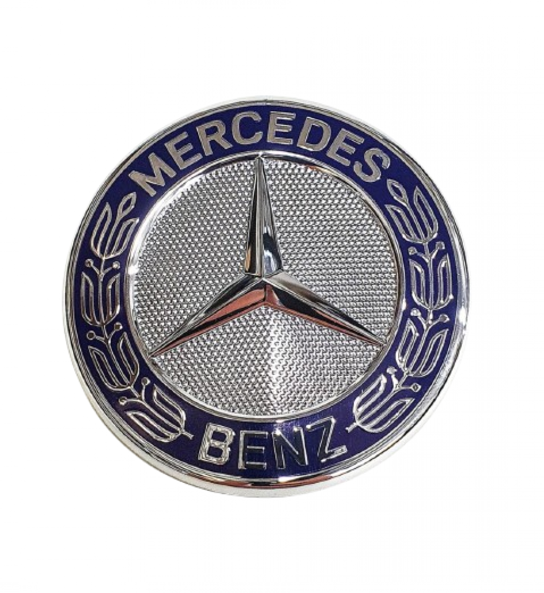 Emblema capota fata Mercedes Benz, 57mm, albastra