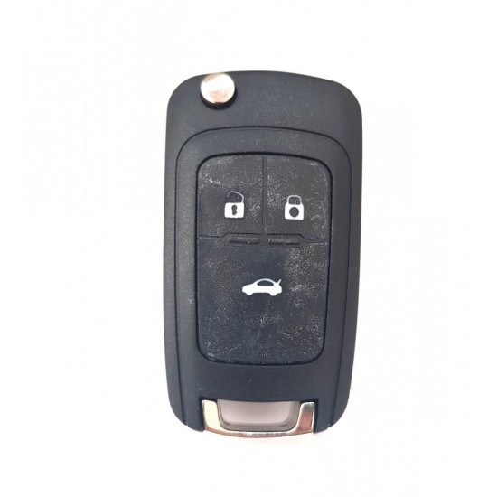 Cheie completa Chevrolet, 3 but cu electronica si cip, HU 100, 433 Mhz Cheie completa Chevrolet, 3 but cu electronica si cip, HU 100, 433 Mhz