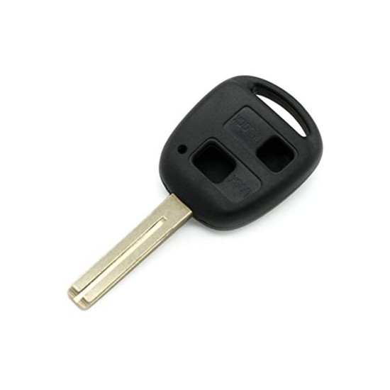 Carcasa cheie Toyota, 2 but, cu lamela TOY 40, cu logo, 46mm Carcasa cheie Toyota, 2 but, cu lamela TOY 40, cu logo, 46mm