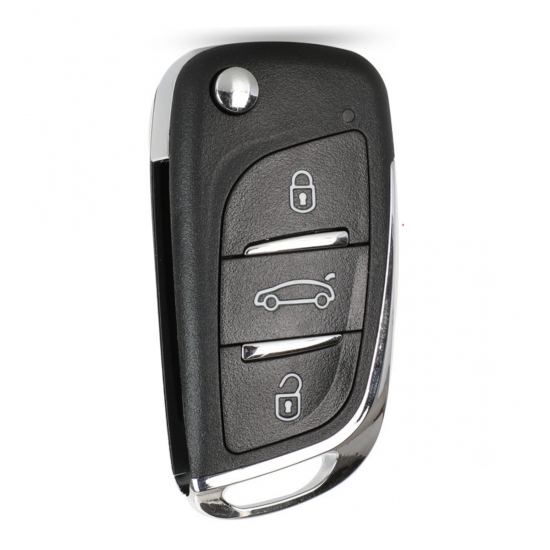 Carcasa Cheie Peugeot, 3 But, cu loc pentru baterie, HU83