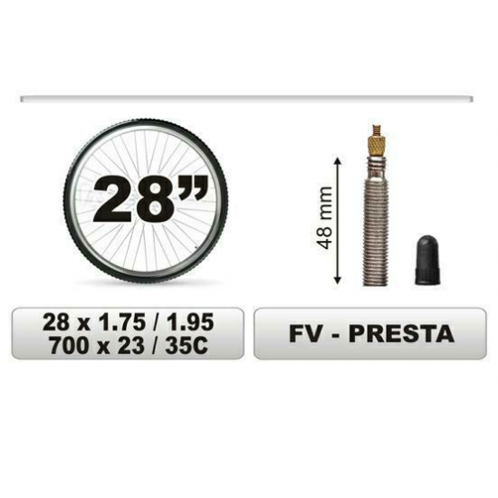 Camera pentru bicicleta 28X1,75 Camera pentru bicicleta 28X1,75
