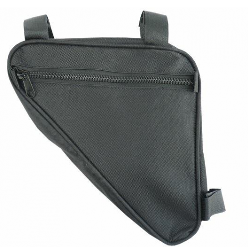 Husă de bicicletă multifuncțională care se atașează la cadrul bicicletei.