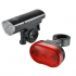 Set lampi pentru bicicleta, fata 5 leduri, spate 3 leduri