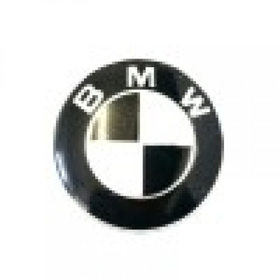 Emblema capota BMW, 82 mm, neagru + alb Emblema capota BMW, 82 mm, neagru + alb