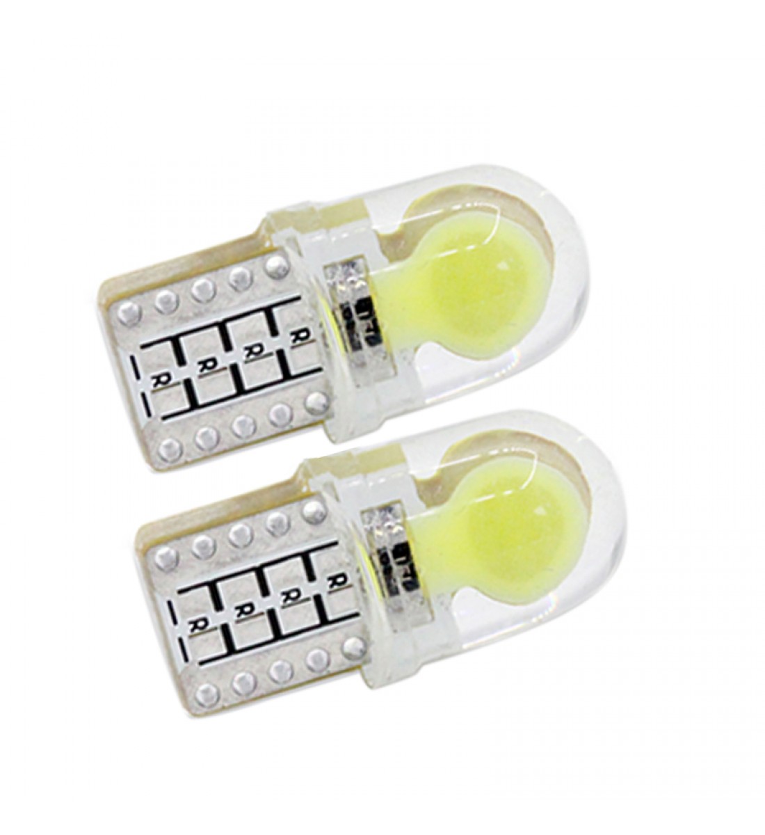 Set 2 becuri auto W5W/T10 Cob siliconat CAN 