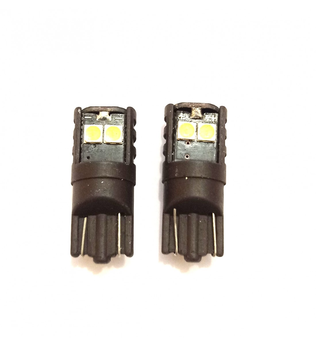 Set 2 becuri auto  T10/W5W-3030-6 Smd Ceramic negru