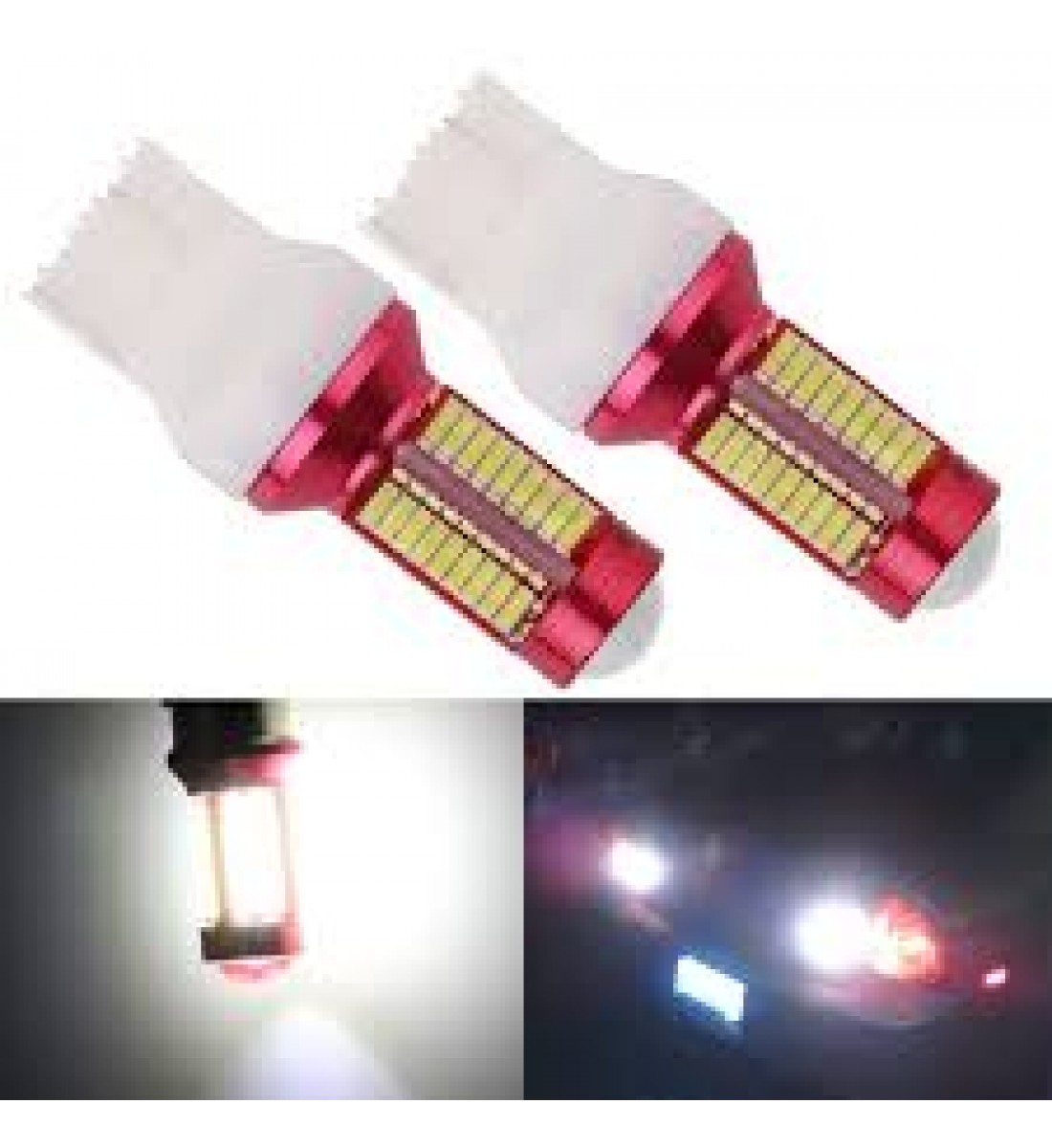 Set 2 becuri auto T20/W21W/ 7443-78 Smd CANBUS