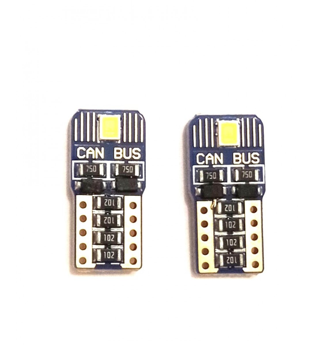 Set 2 becuri auto W5W/ T10-1 Smd- 12V- CANBUS-alb