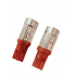 Set 2 becuri auto W5W/T10- 10 Smd cu lupa