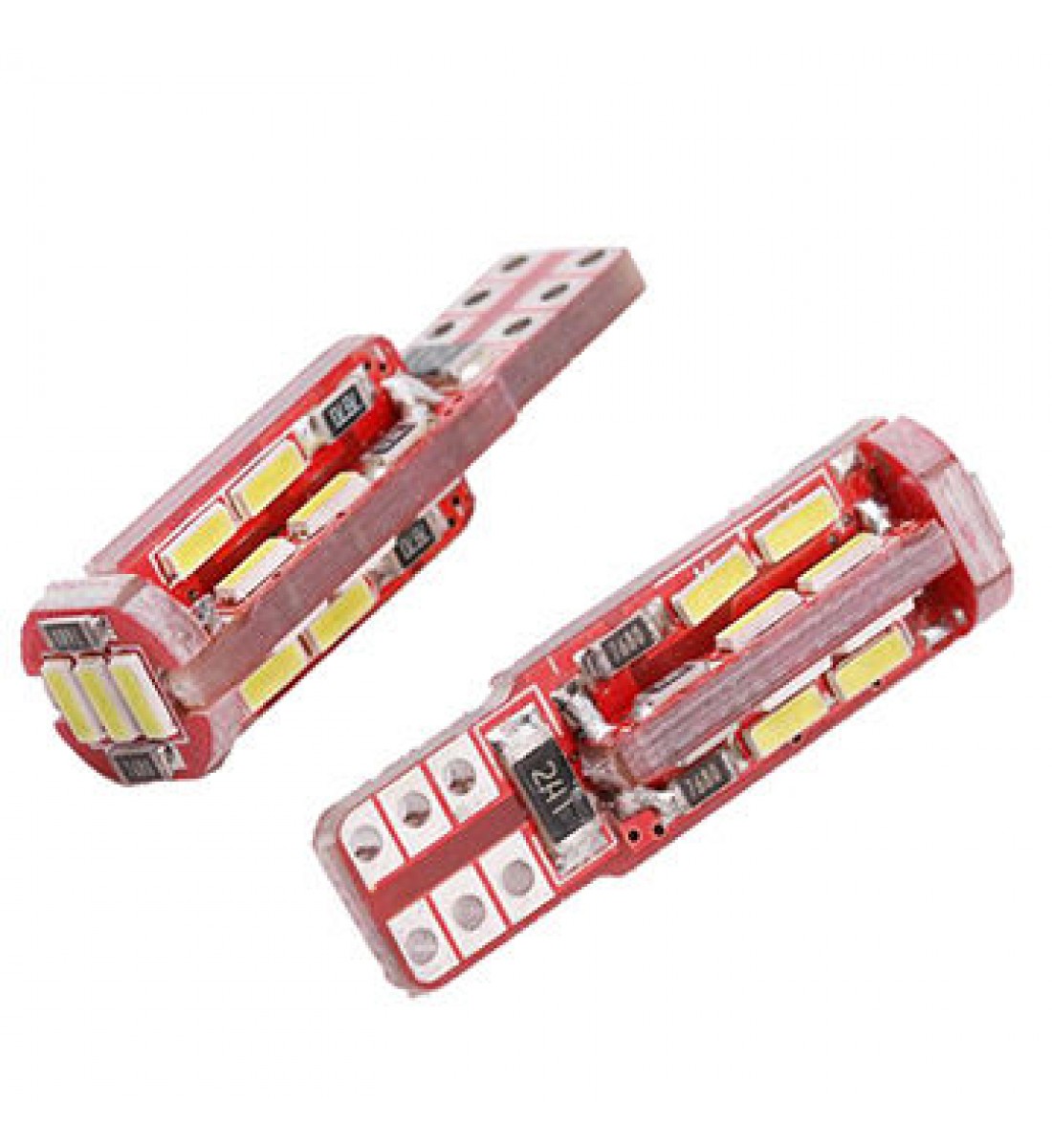 Set 2 becuri auto W5W/T10-19 Smd alb