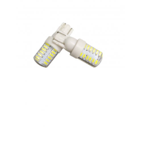 Set 2 becuri auto W5W/ T10-24smd- siliconat-alb