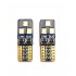 Set 2 becuri auto W5W/ T10-3 Smd -12V -CANBUS-alb