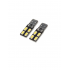 Set 2 becuri auto W5W/ T10 -4 SMD CANBUS-alb
