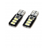 Set 2 becuri auto W5W/ T10- 6 smd  -CANBUS-alb
