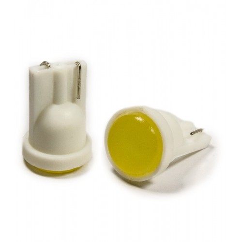 Set 2 becuri auto W5W/ T10 Cob portocaliu