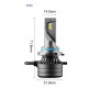 Set becuri L7-HB4-12V 50W Canbus