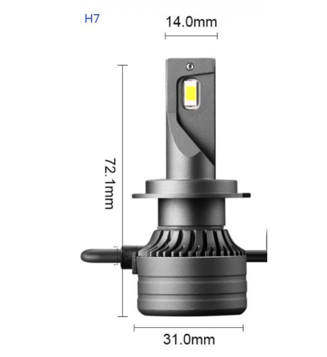 Set becuri L7-H7-12V 50W Canbus