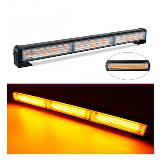 LUMINI DE AVERTIZARE GALBENE, 3 LEDURI, STROBOSCOP INTERMITENT, 12-24 V