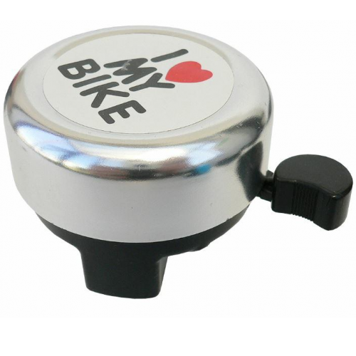 Claxon pentru bicicleta argintiu