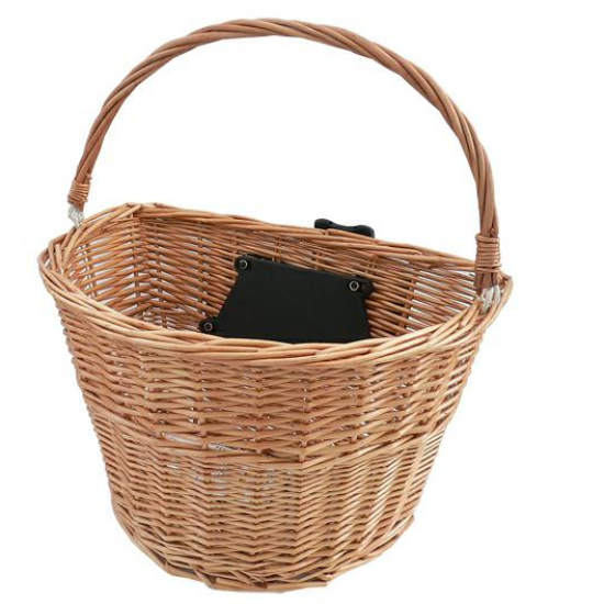 Cos de bicicleta din rachita natural  Cos de bicicleta din rachita natural