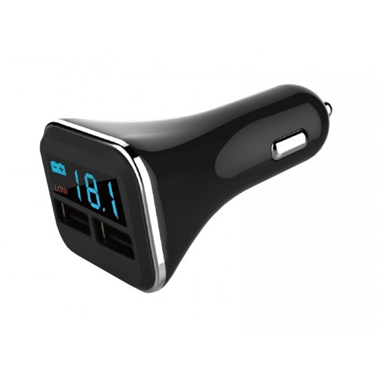 Incarcator masina 2x USB 12-24V 4200mA+voltmetru Incarcator masina 2x USB 12-24V 4200mA+voltmetru