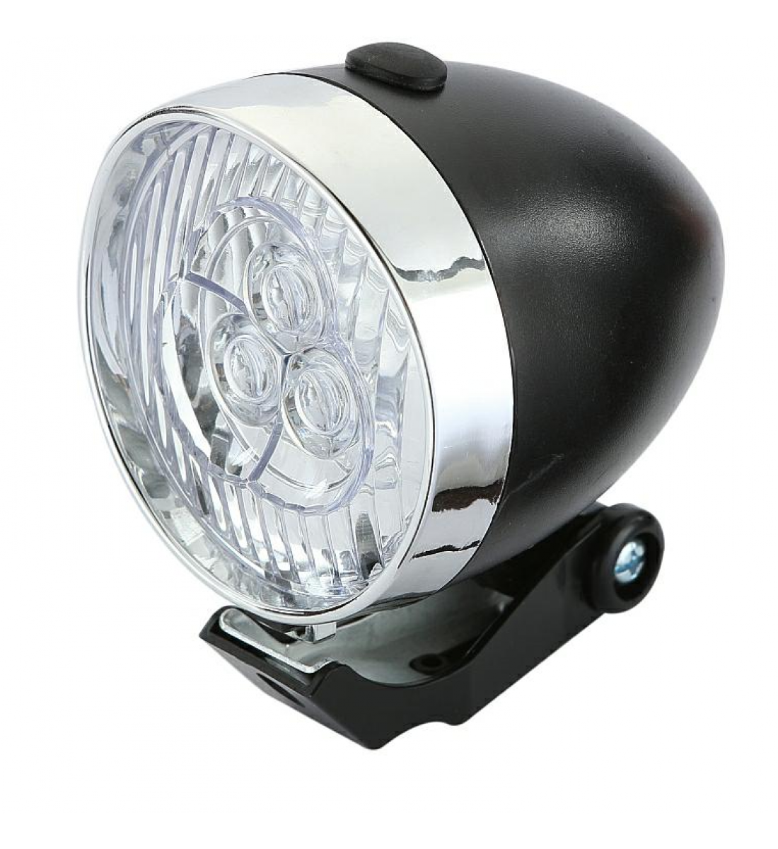 Lampa fata neagra 3 leduri pentru furca bicicletei