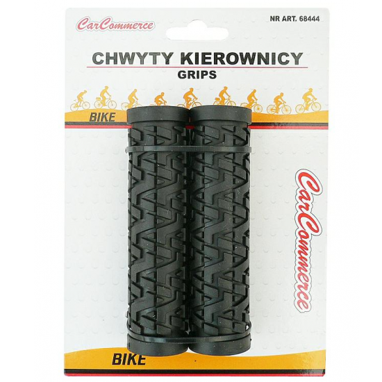Maner de cauciuc negru pentru ghidon Maner de cauciuc negru pentru ghidon
