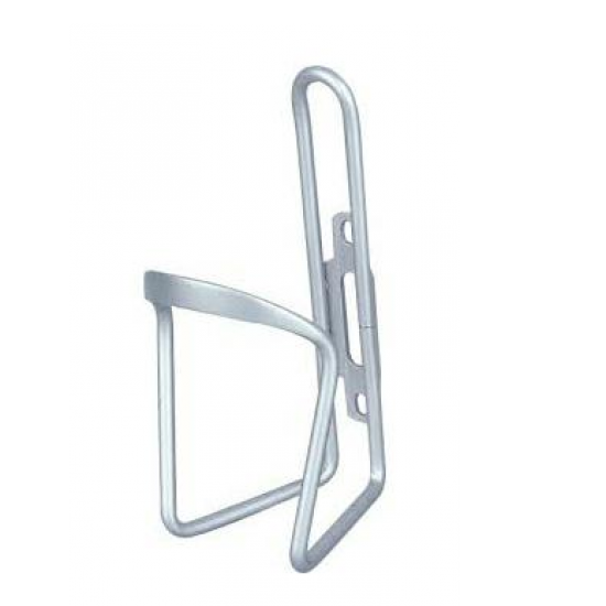 Suport sticla metalic argintiu pentru bicicleta