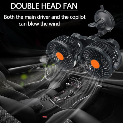 Ventilator dublu auto 4" 24V