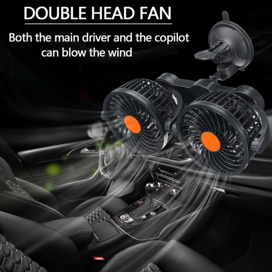 Ventilator dublu auto 4" 24V