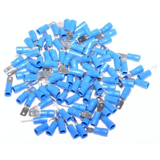 Papuc tata izolat blue 6,35 mm, Set 100 Buc Papuc tata izolat blue 6,35 mm, Set 100 Buc