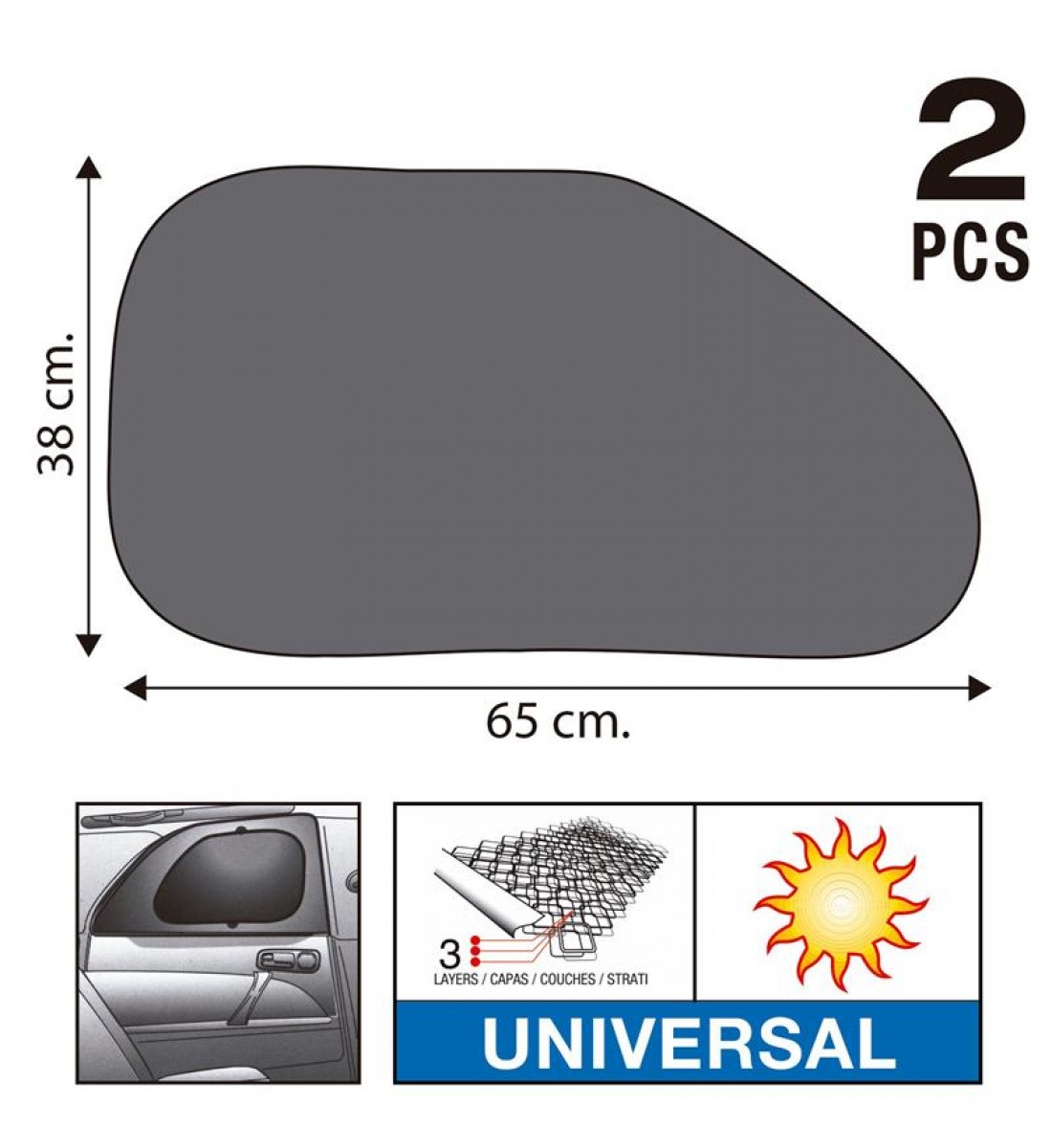 Set doua parasolare laterale38X65 CM