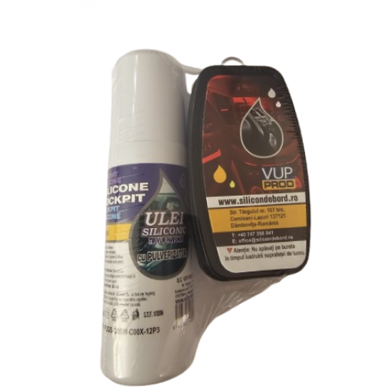 Ulei siliconic cu pulverizator 100 ml+burete Ulei siliconic cu pulverizator 100 ml+burete