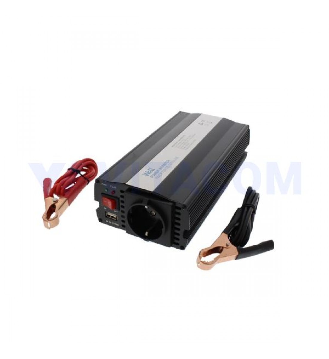 Invertor de tensiune 24V -> 220V, USB, 600W, Well