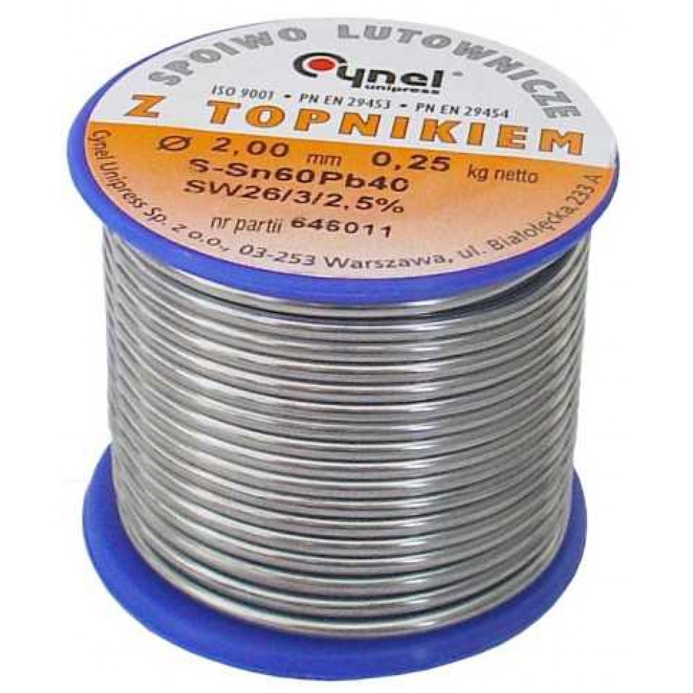 Fludor 250gr 2mm Cynel 