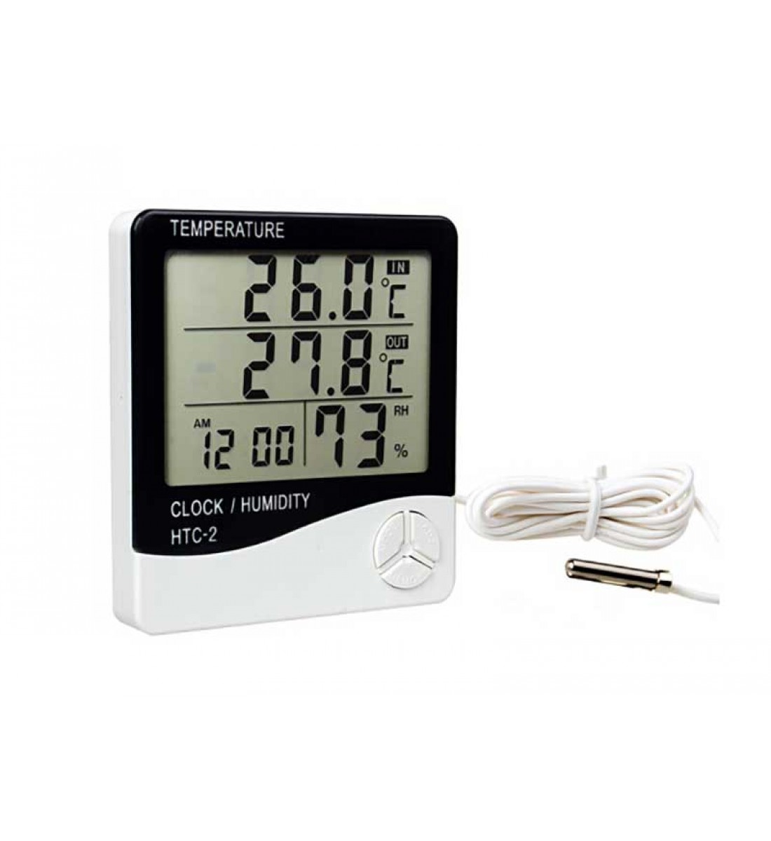 Ceas Alarma Termometru cu higrometru HTC-2 Ceas Alarma Termometru cu higrometru HTC-2