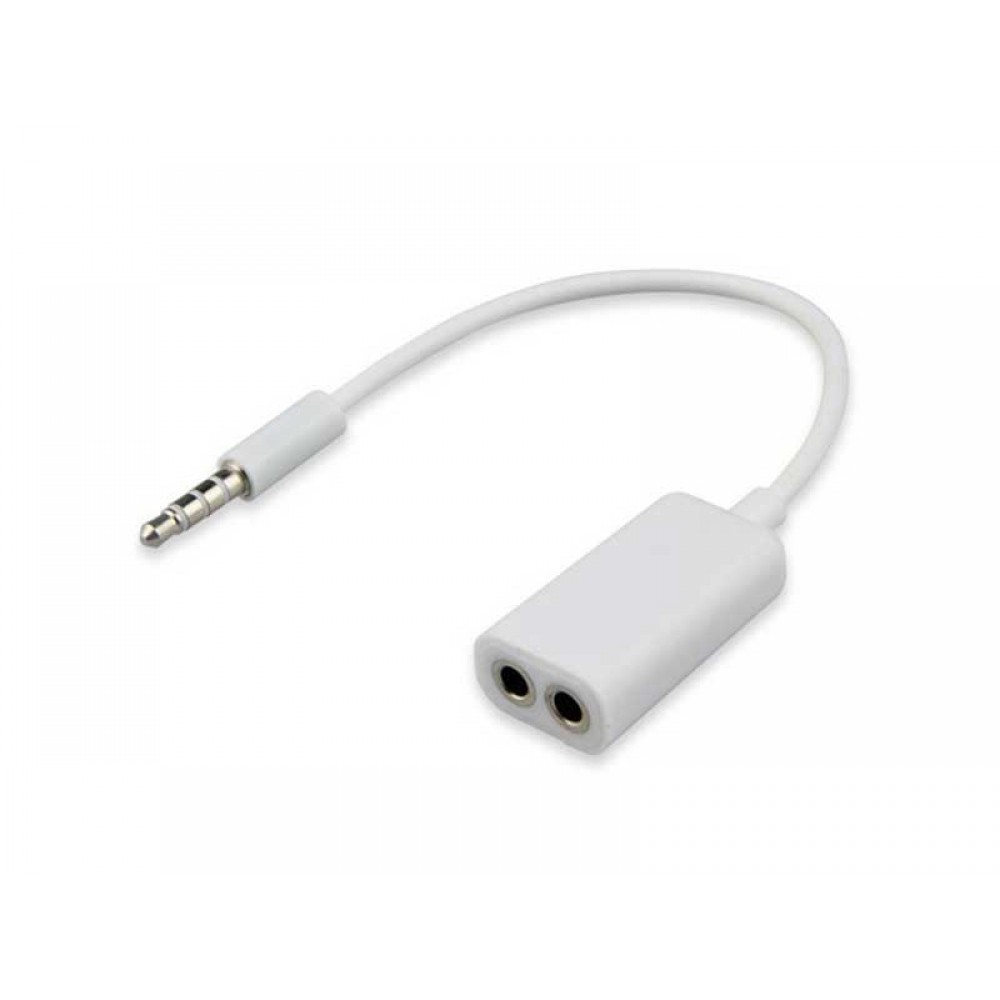 Cablu adaptor jack 3,5mm 4c la 2xjack 3,5mm mama 3c 