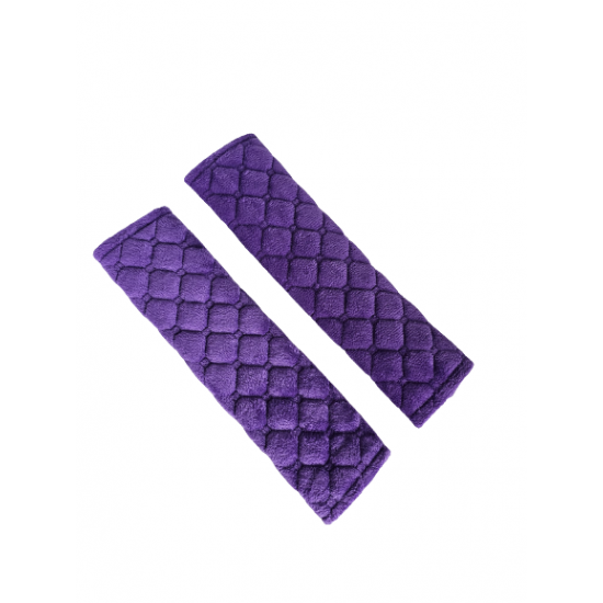 Set 2 protectii centura siguranta, copii si adulti, material neopren/plus, 26 x 6.5 cm, MOV Set 2 protectii centura siguranta, copii si adulti, material neopren/plus, 26 x 6.5 cm, MOV