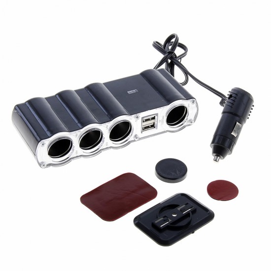 Încărcător Auto Olesson WF-4008 cu 4 Prize și 2 Porturi USB