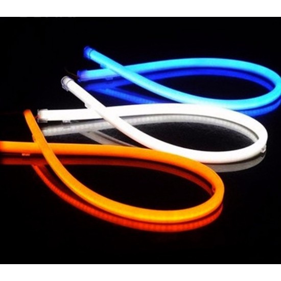 Lumini de zi DRL flexibil albastru Lumini de zi DRL flexibil albastru